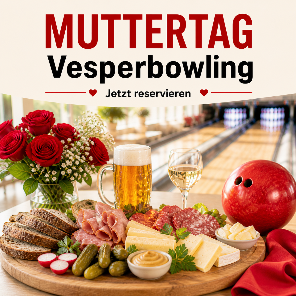 Muttertags-Vesperbowling im Kugellager 